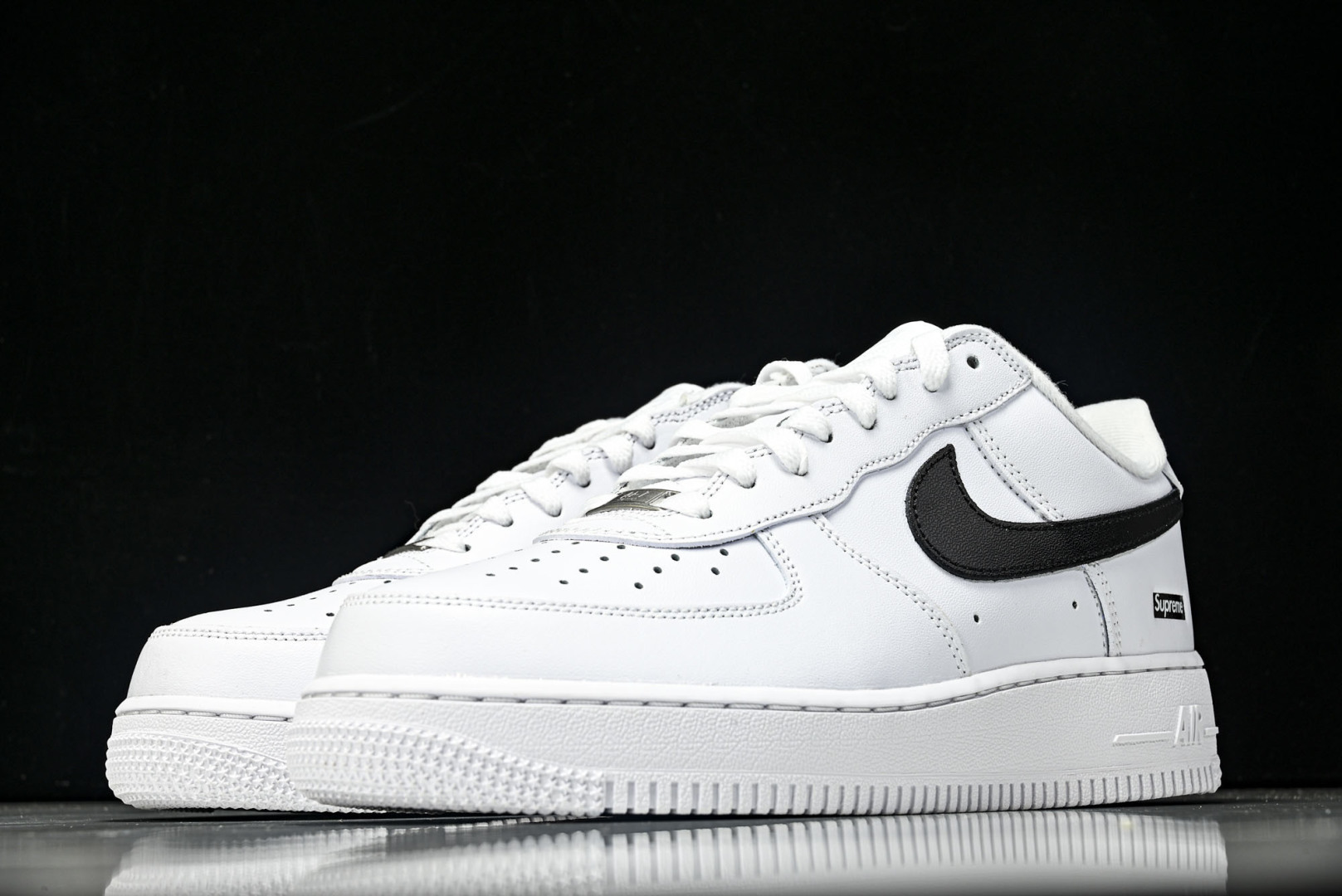 AF1 尺码40-47.5纯原版出品-Air Force 1 Low Supreme White Bla