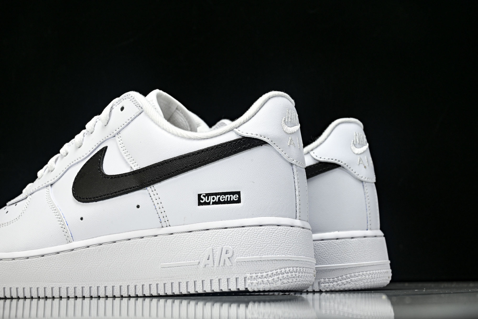 AF1 尺码40-47.5纯原版出品-Air Force 1 Low Supreme White Bla
