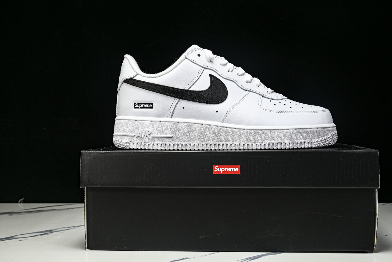 AF1 尺码40-47.5纯原版出品-Air Force 1 Low Supreme White Bla