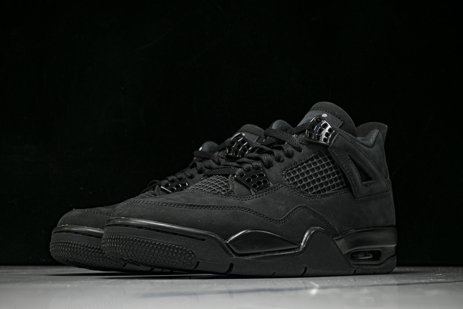 AJ4 尺码:36-47.5纯原版出品-Air Jordan 4 Retro Black Cat (20