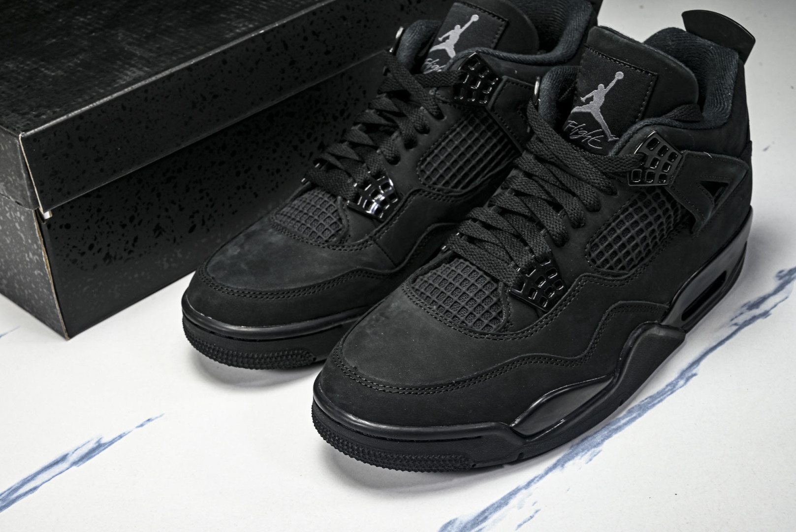 AJ4 尺码:36-47.5纯原版出品-Air Jordan 4 Retro Black Cat (20