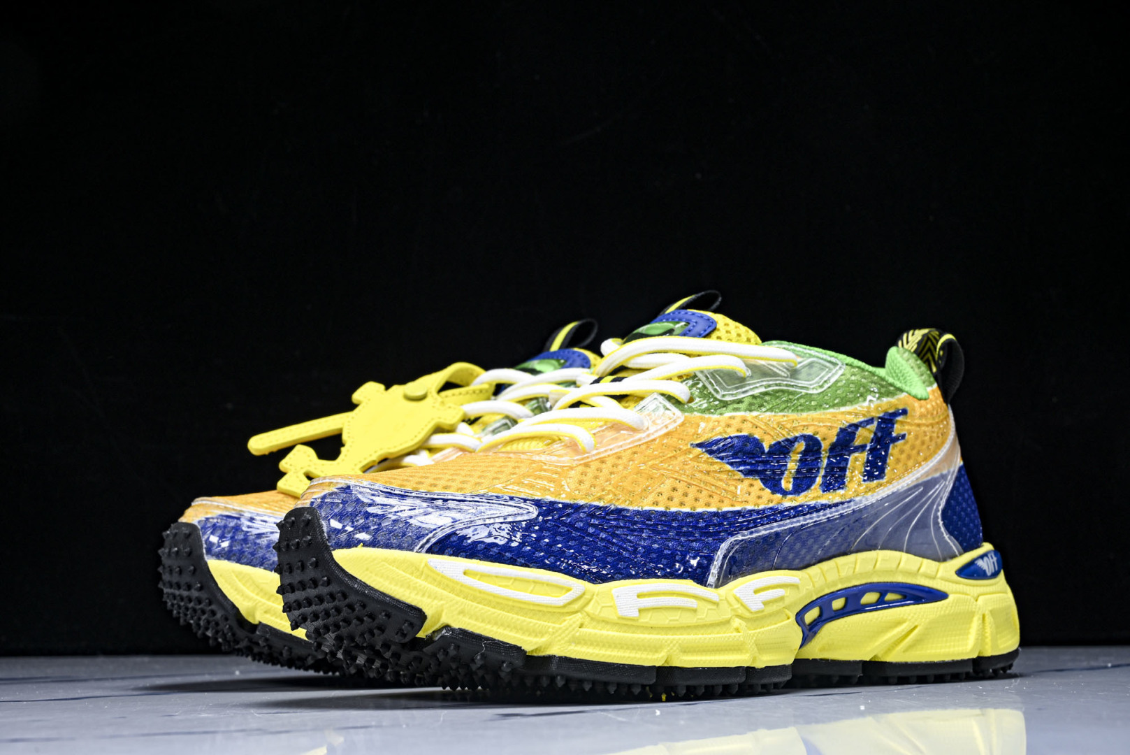 OFF 尺码36-47 纯原版出品-OFF-WHITE 系带印花 黑白三箭头登山厚底老爹鞋增高男女运动休