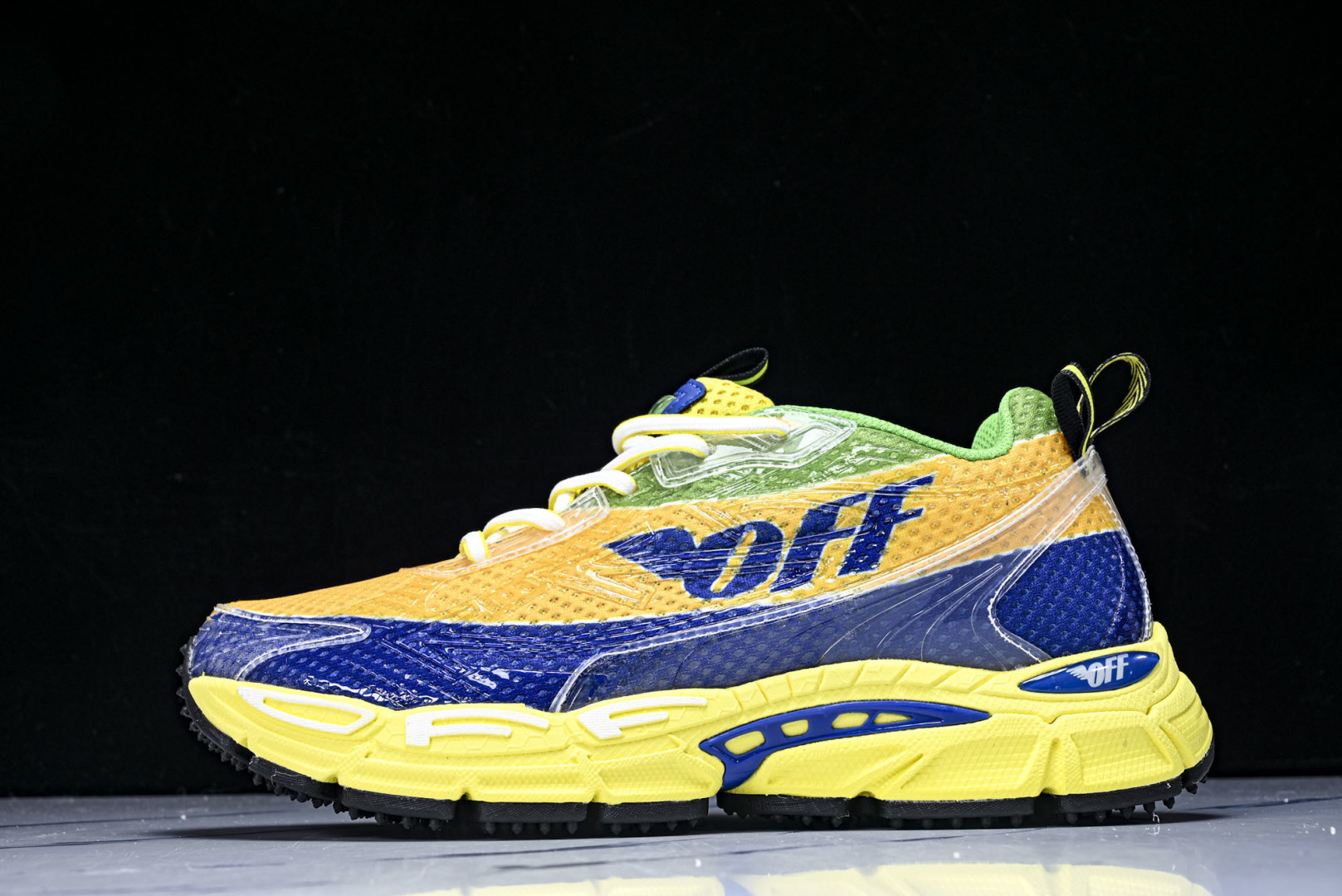 OFF 尺码36-47 纯原版出品-OFF-WHITE 系带印花 黑白三箭头登山厚底老爹鞋增高男女运动休