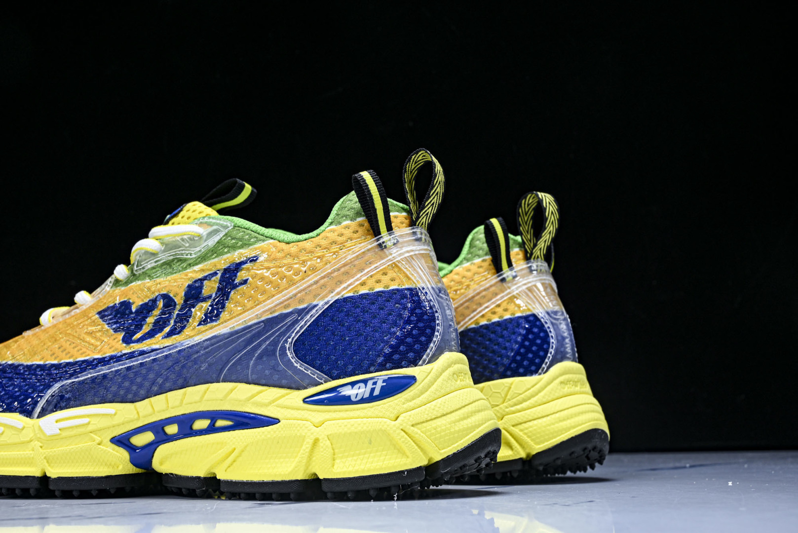 OFF 尺码36-47 纯原版出品-OFF-WHITE 系带印花 黑白三箭头登山厚底老爹鞋增高男女运动休