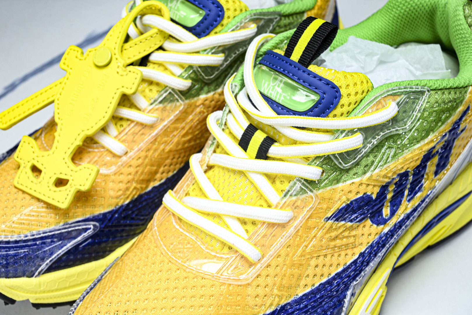 OFF 尺码36-47 纯原版出品-OFF-WHITE 系带印花 黑白三箭头登山厚底老爹鞋增高男女运动休