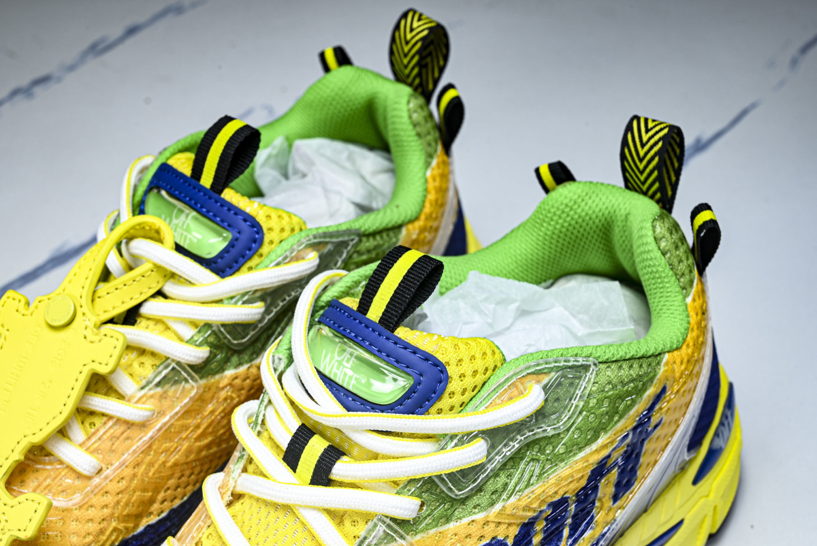 OFF 尺码36-47 纯原版出品-OFF-WHITE 系带印花 黑白三箭头登山厚底老爹鞋增高男女运动休