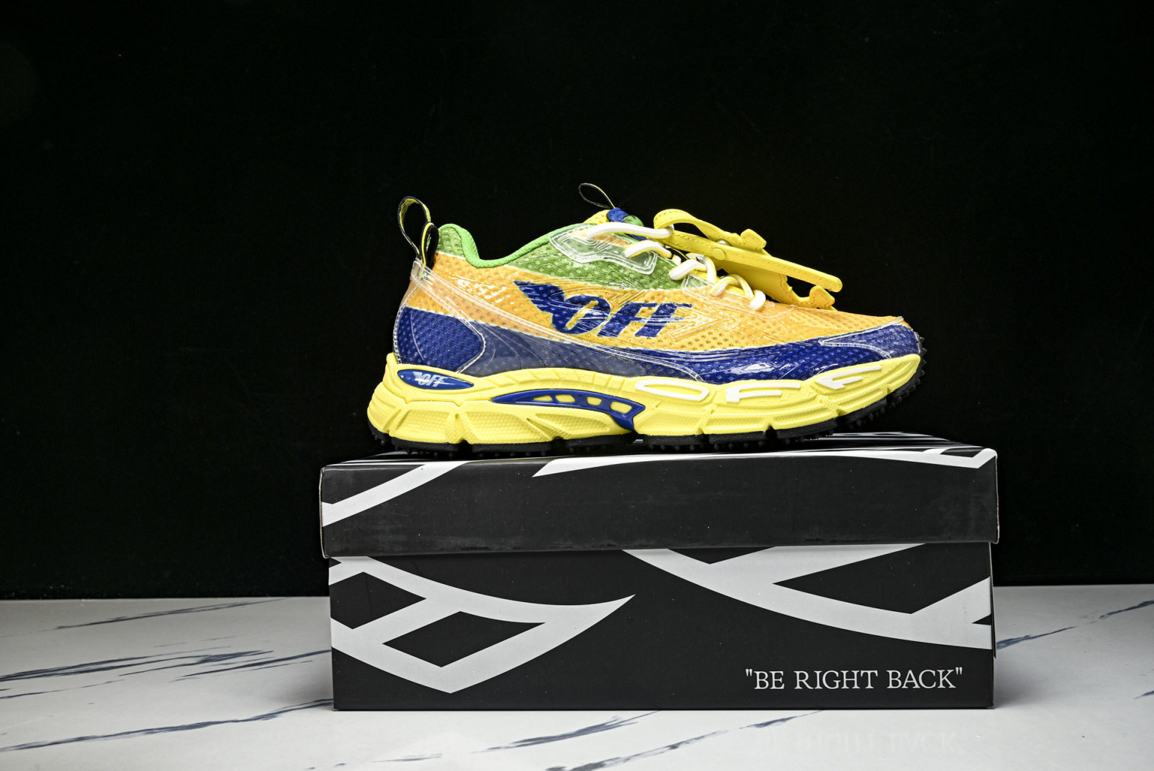 OFF 尺码36-47 纯原版出品-OFF-WHITE 系带印花 黑白三箭头登山厚底老爹鞋增高男女运动休