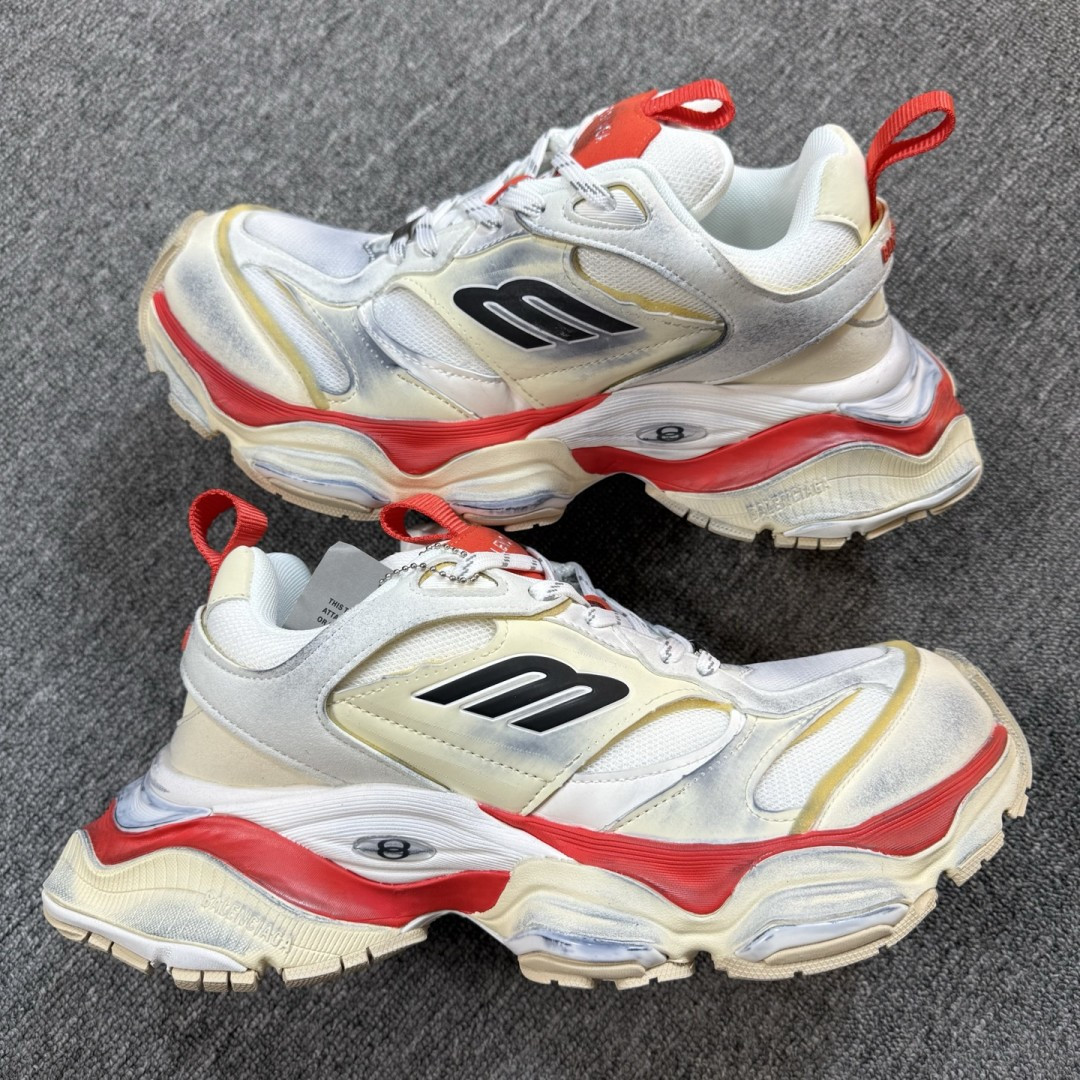 福利特价Balenciaga巴黎世家 CARGO 圆头系带 低帮生活休闲鞋 巴黎十一代 采用超细纤维和网