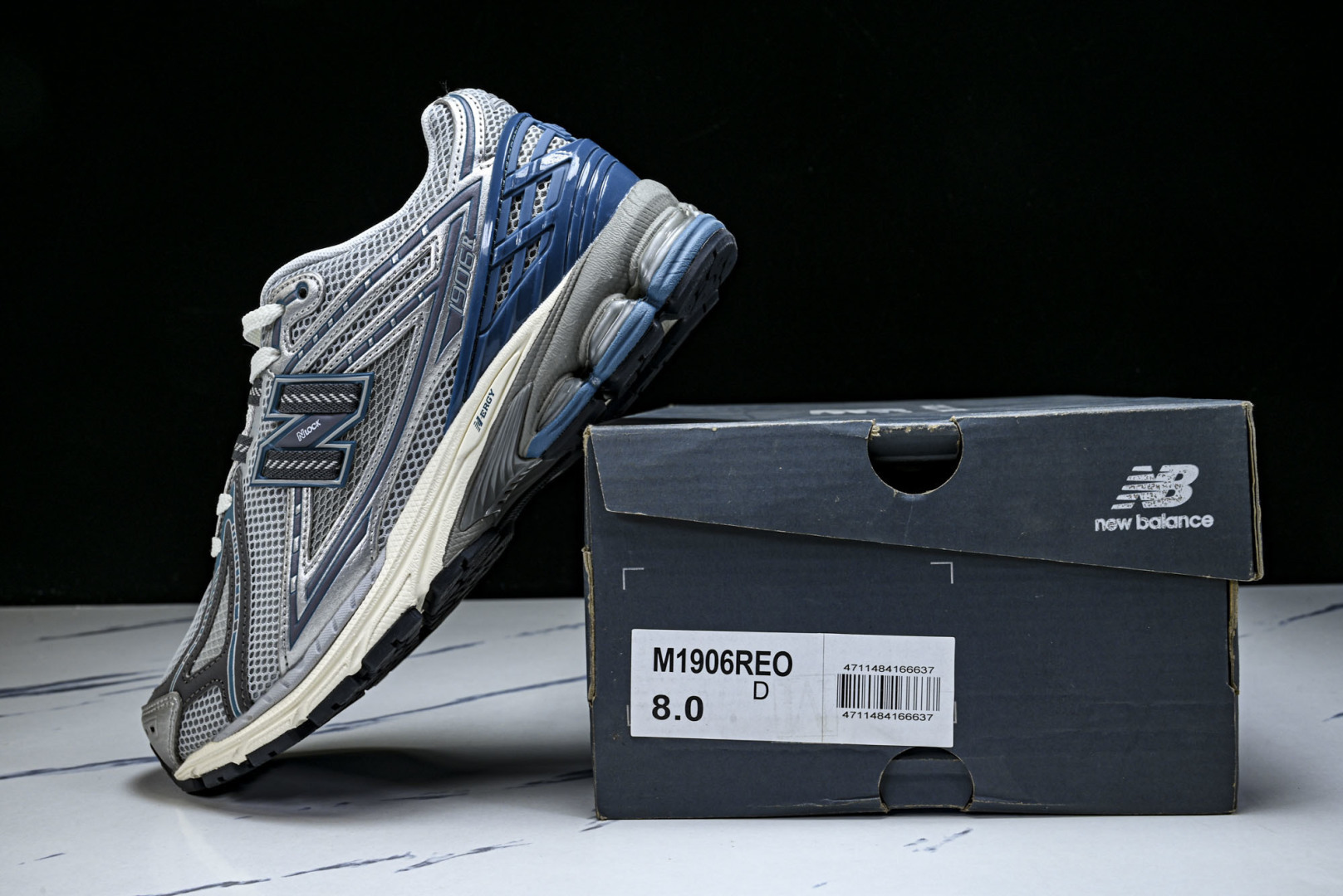 New Balance U1906系列 拼接网面透气跑步鞋运动鞋银灰蓝 M1906REO 尺码：36 3