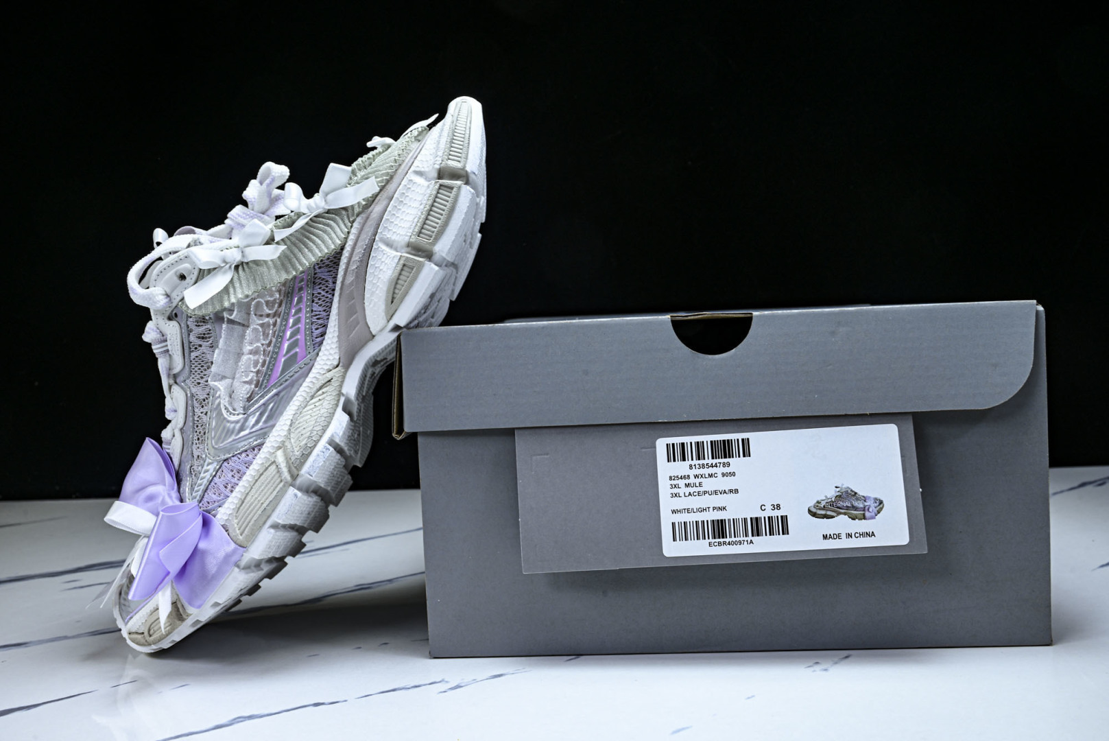 巴黎 尺码:35-440纯原版出品-Balenciaga 3XL Lace Pu Eva RB 官方同步