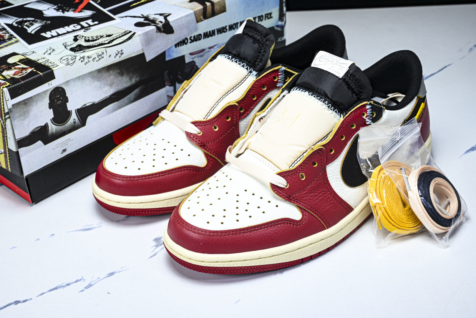 AJLow 低帮 尺码40-47.5纯原版出品-Air Jordan 1 Low AJ1 乔1 UN白红