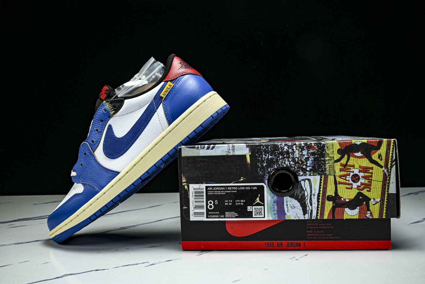 AJLow 低帮 尺码40-47.5纯原版出品-Air Jordan 1 Low AJ1 乔1 UN蓝白