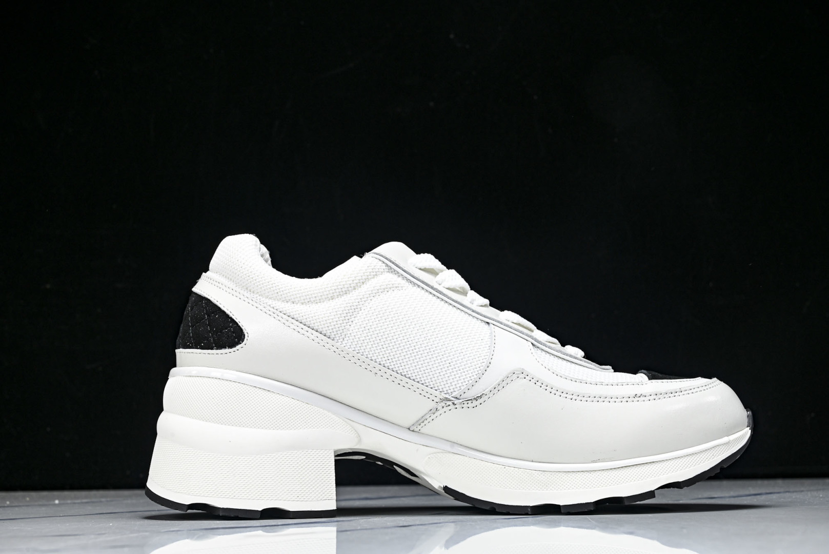 香奈儿 尺码35-40纯原版出品-Chanel香奈儿 25K新款 白色粗跟4cm百搭德训鞋运动鞋YZ02