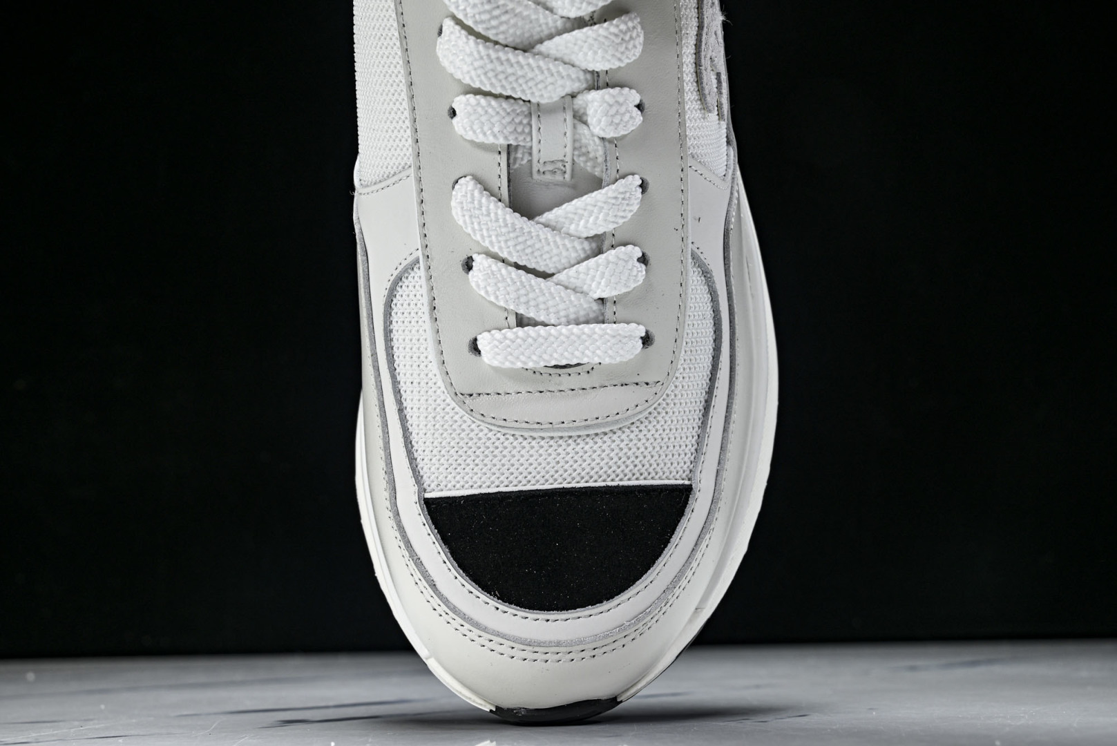 香奈儿 尺码35-40纯原版出品-Chanel香奈儿 25K新款 白色粗跟4cm百搭德训鞋运动鞋YZ02