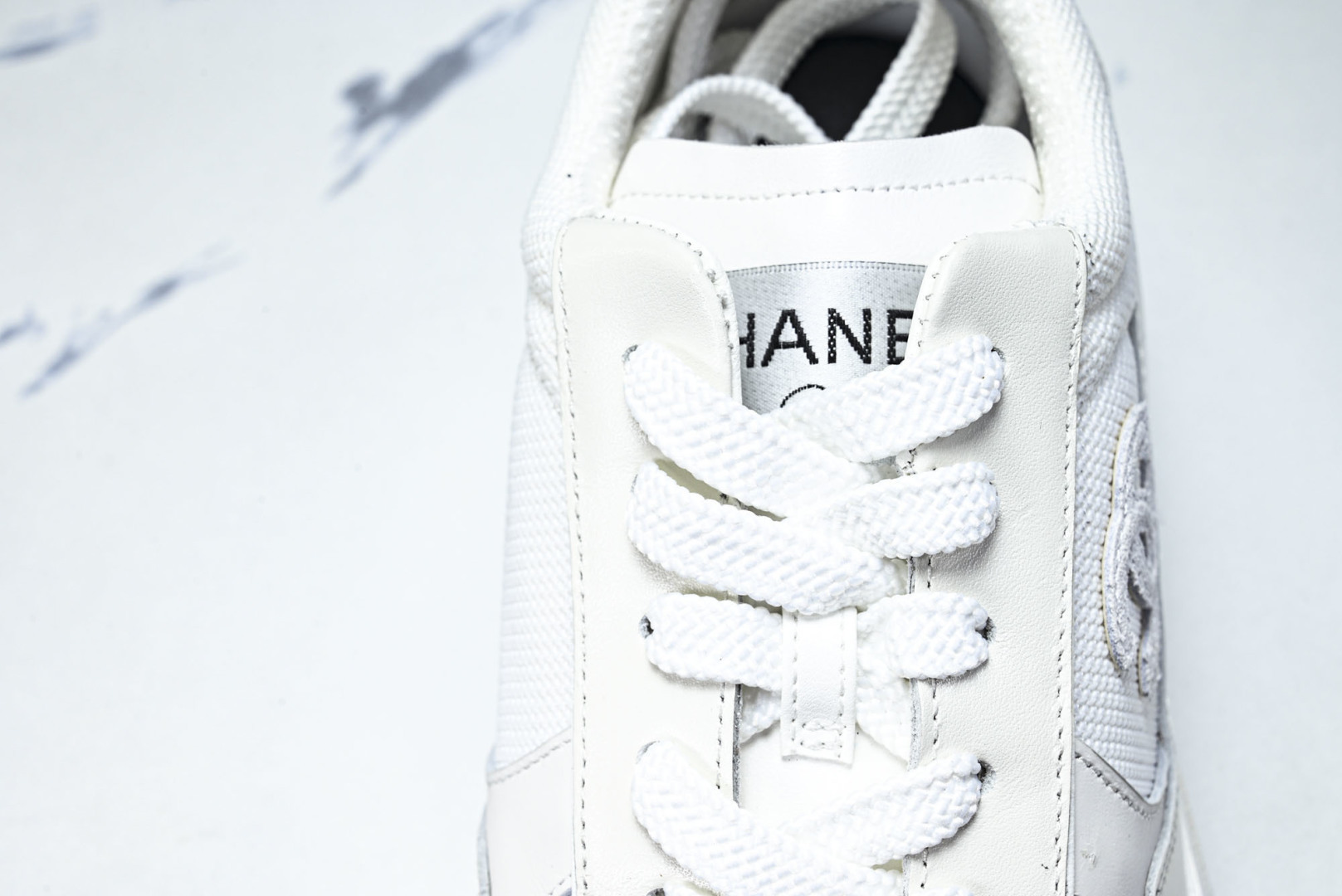 香奈儿 尺码35-40纯原版出品-Chanel香奈儿 25K新款 白色粗跟4cm百搭德训鞋运动鞋YZ02