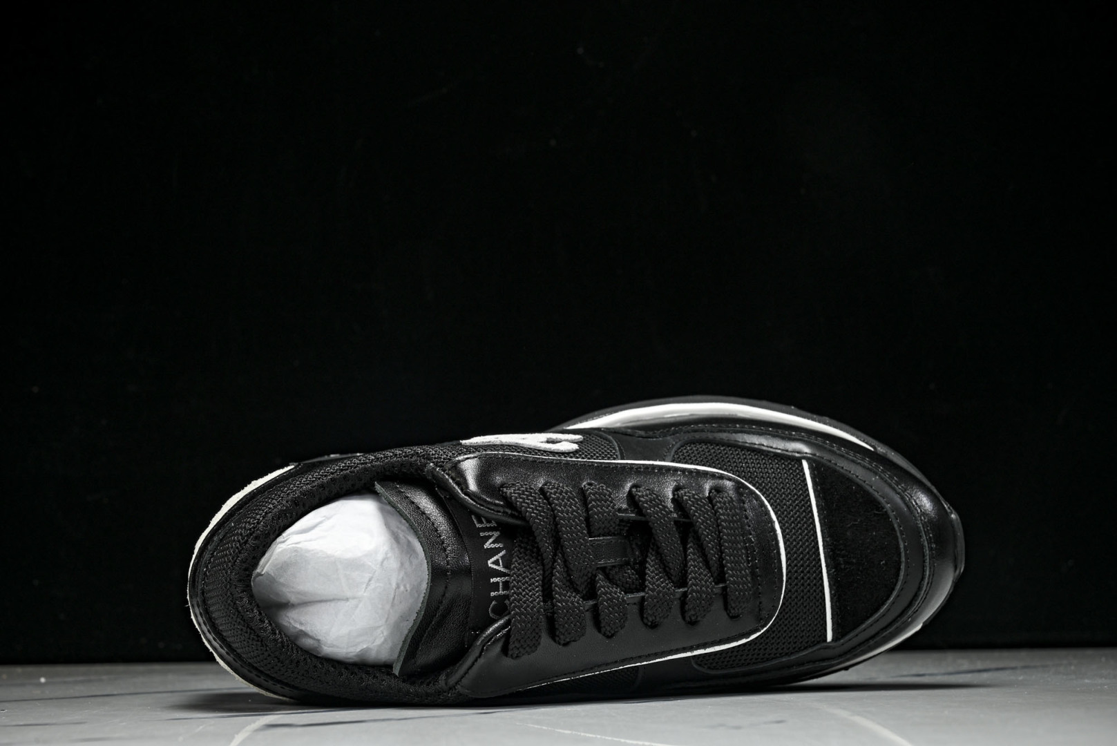 香奈儿 尺码35-40纯原版出品-Chanel香奈儿 25K新款 白色粗跟4cm百搭德训鞋运动鞋YZ02