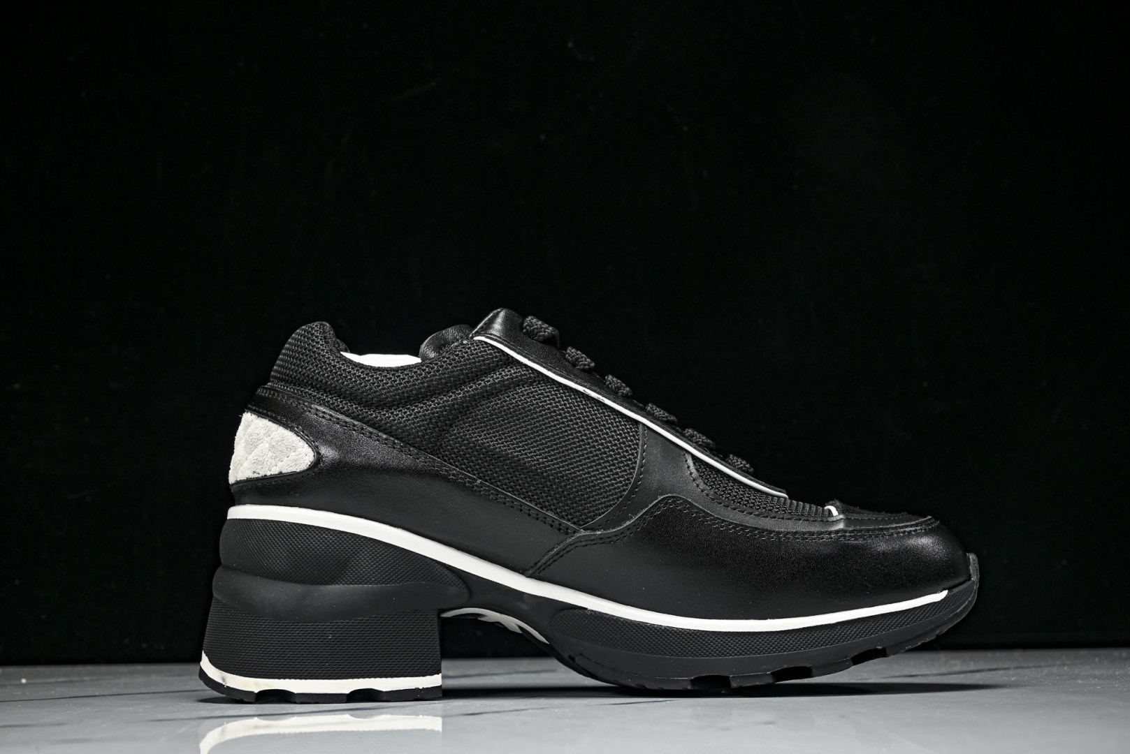 香奈儿 尺码35-40纯原版出品-Chanel香奈儿 25K新款 白色粗跟4cm百搭德训鞋运动鞋YZ02