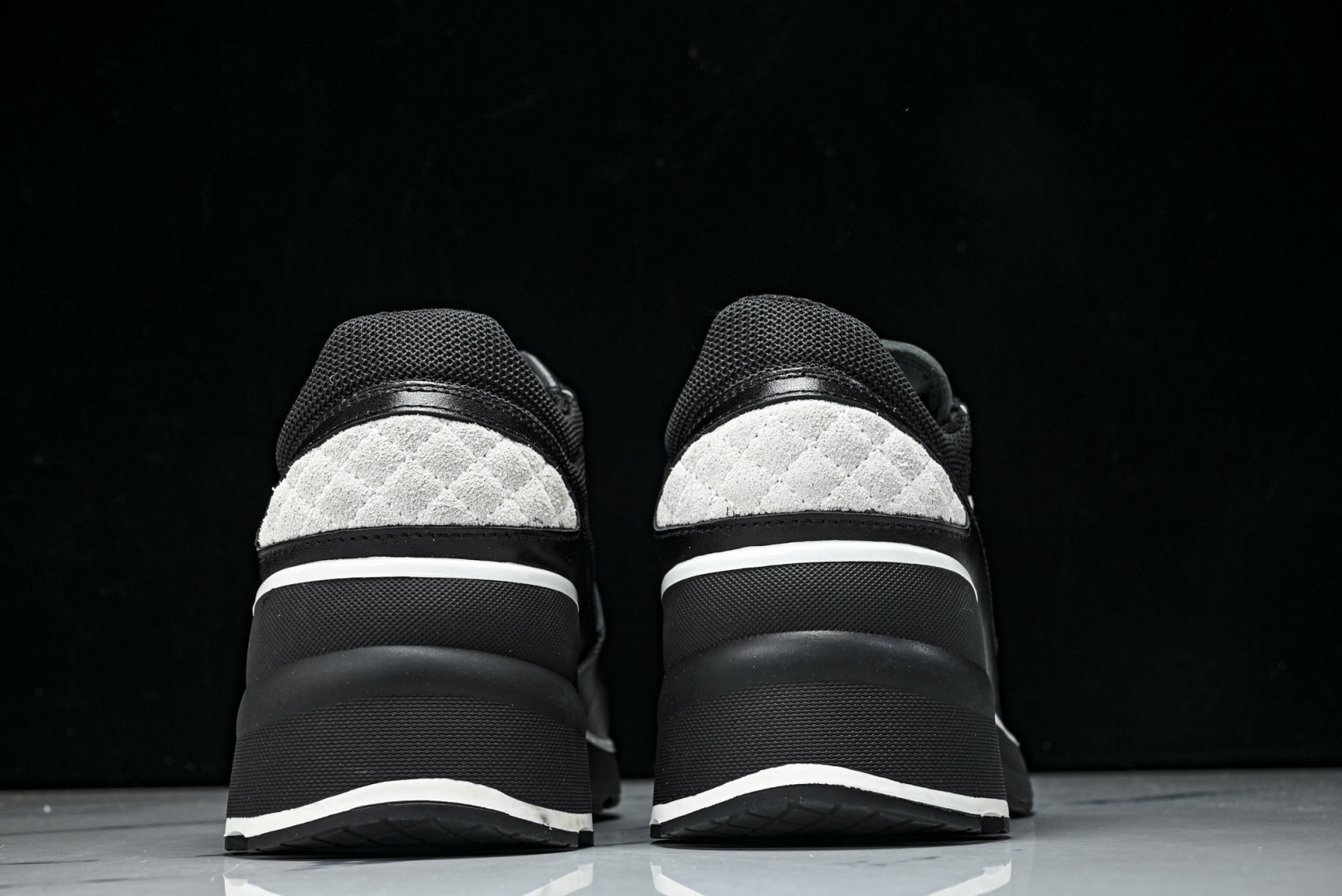 香奈儿 尺码35-40纯原版出品-Chanel香奈儿 25K新款 白色粗跟4cm百搭德训鞋运动鞋YZ02