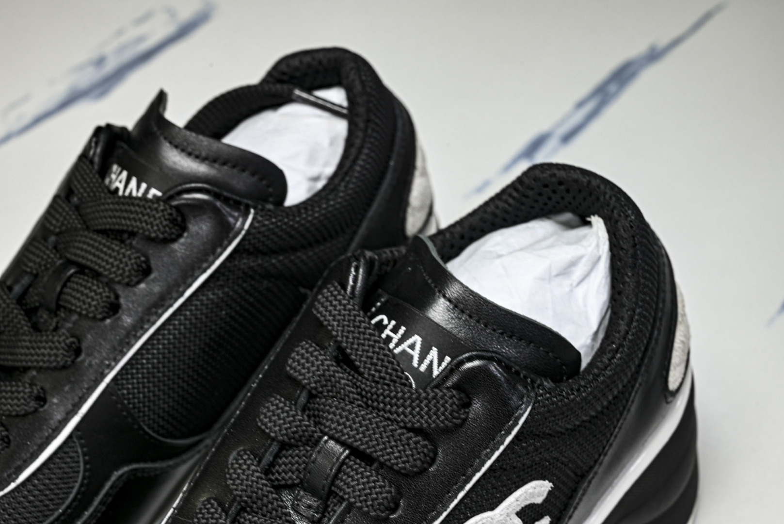 香奈儿 尺码35-40纯原版出品-Chanel香奈儿 25K新款 白色粗跟4cm百搭德训鞋运动鞋YZ02