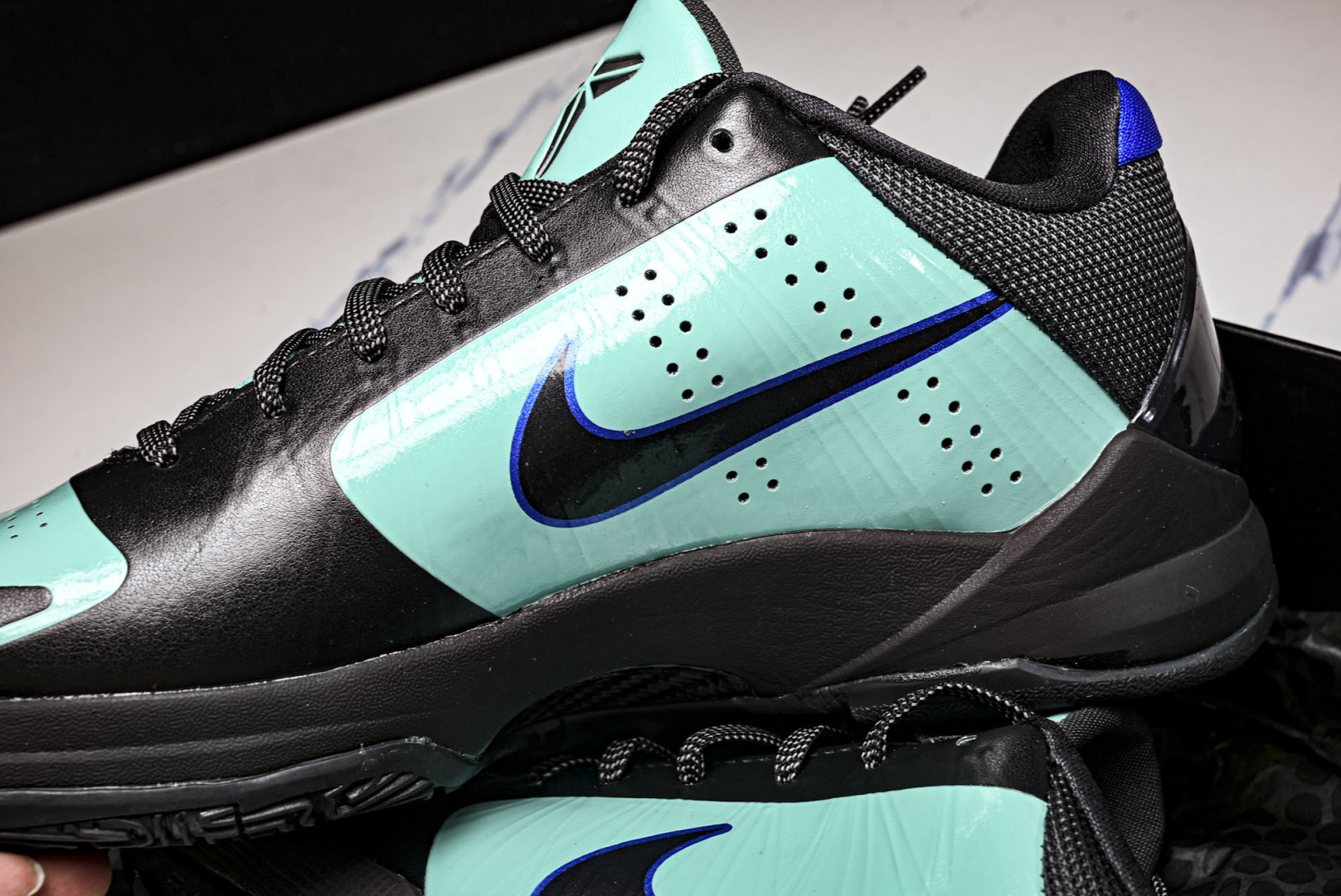 科比5 尺码40-48.5纯原版出品-Kobe V Skills Academy 绿黑兰色 IH0274