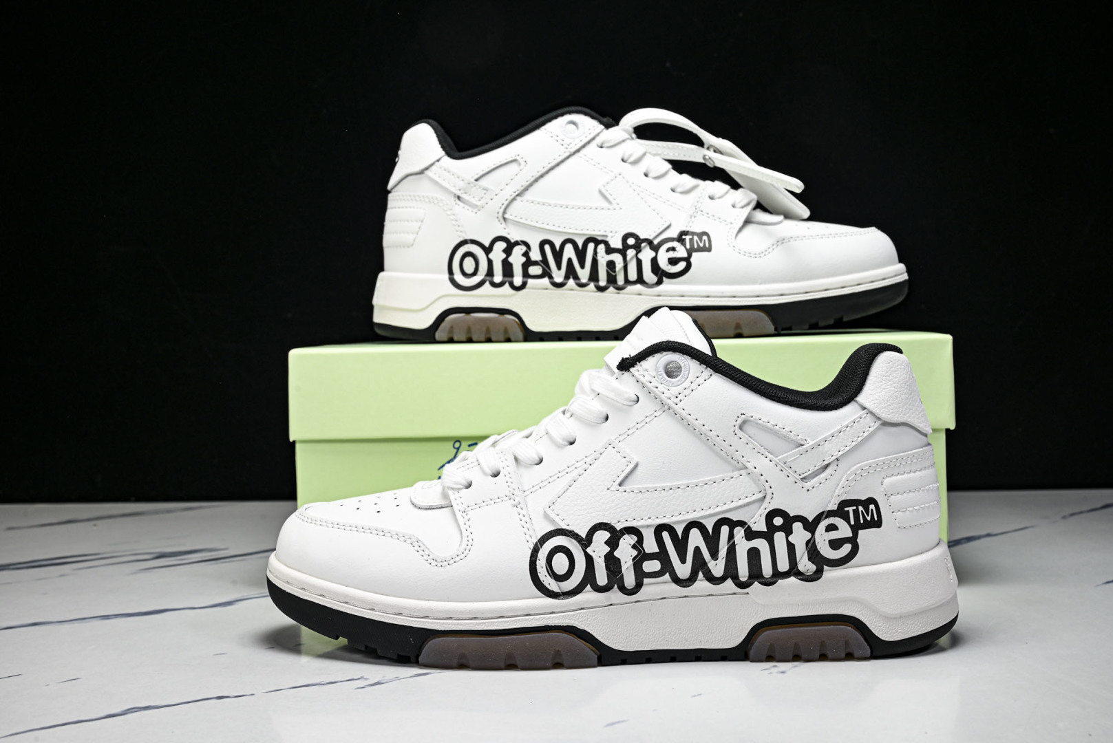 OFF-WHITE Out Of Office 箭头板鞋 小牛鞋休闲运动鞋 36 37 38 39 40