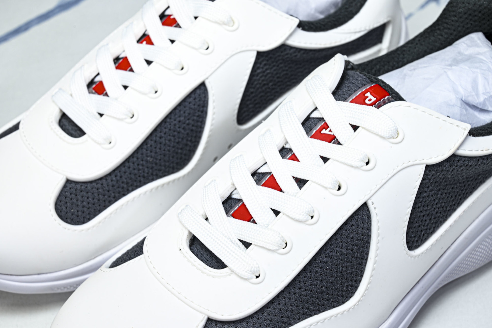 Prada 尺码35-46纯原版出品-Prada普拉达男女士America's Cup 运动鞋（2.5厘