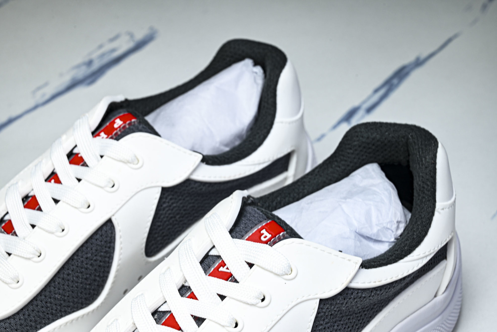 Prada 尺码35-46纯原版出品-Prada普拉达男女士America's Cup 运动鞋（2.5厘