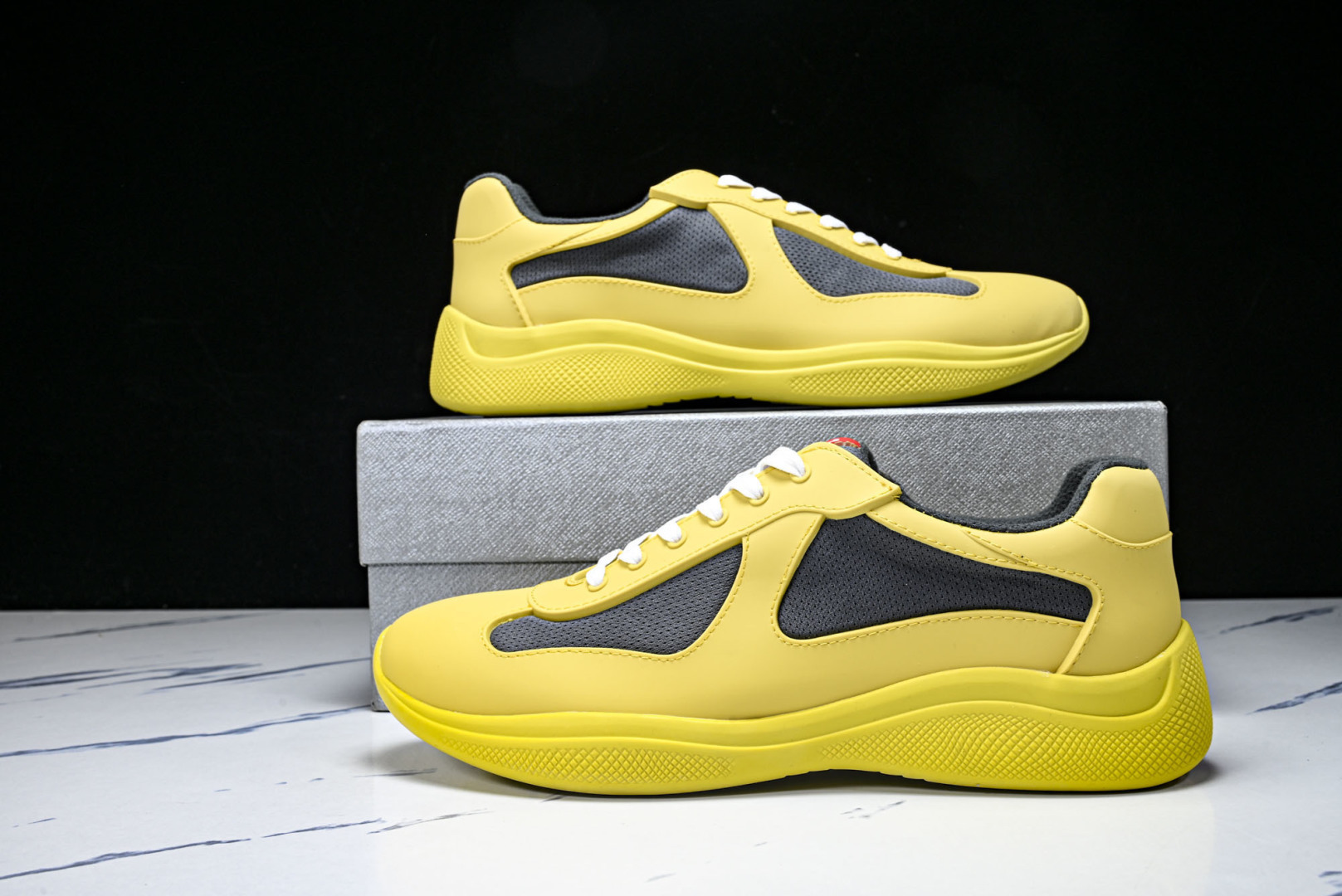 Prada 尺码35-46纯原版出品-Prada普拉达男女士America's Cup 运动鞋（2.5厘