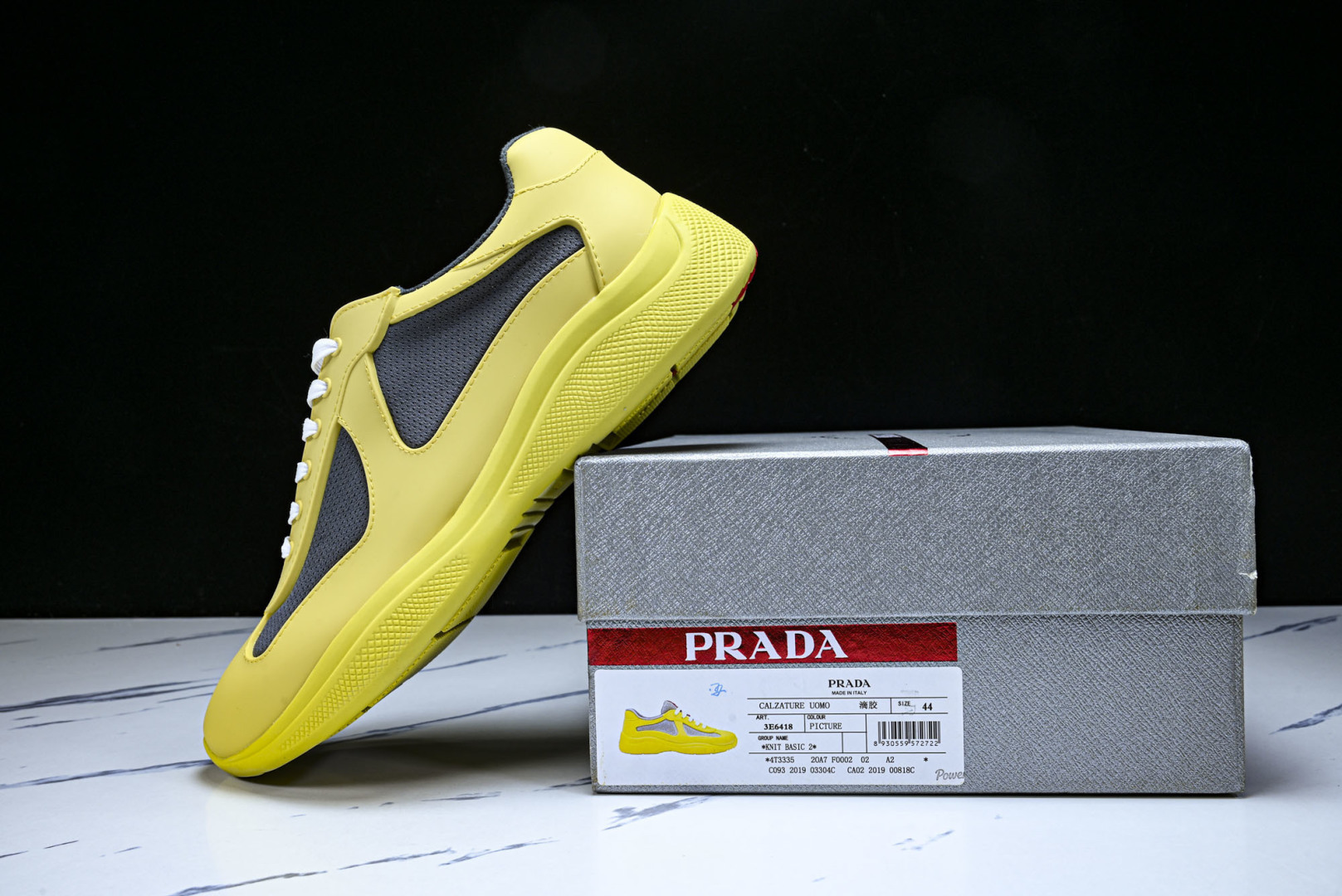 Prada 尺码35-46纯原版出品-Prada普拉达男女士America's Cup 运动鞋（2.5厘