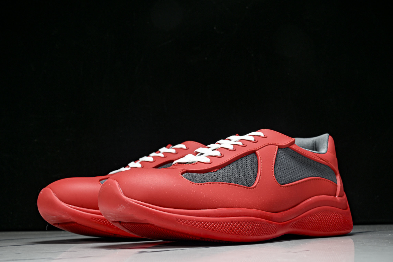 Prada 尺码35-46纯原版出品-Prada普拉达男女士America's Cup 运动鞋（2.5厘