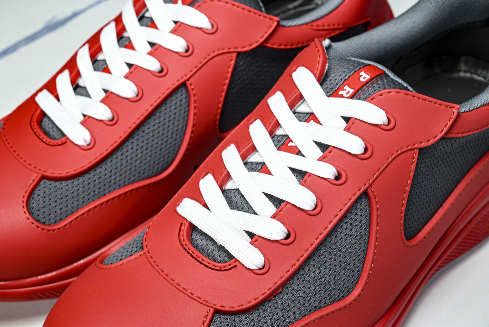 Prada 尺码35-46纯原版出品-Prada普拉达男女士America's Cup 运动鞋（2.5厘