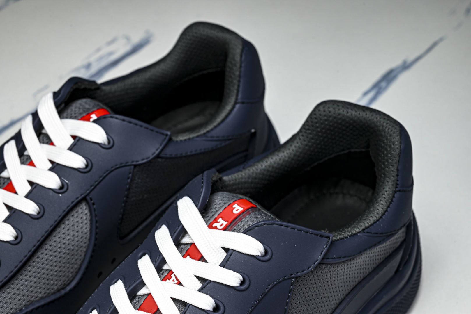 Prada 尺码35-46纯原版出品-Prada普拉达男女士America's Cup 运动鞋（2.5厘