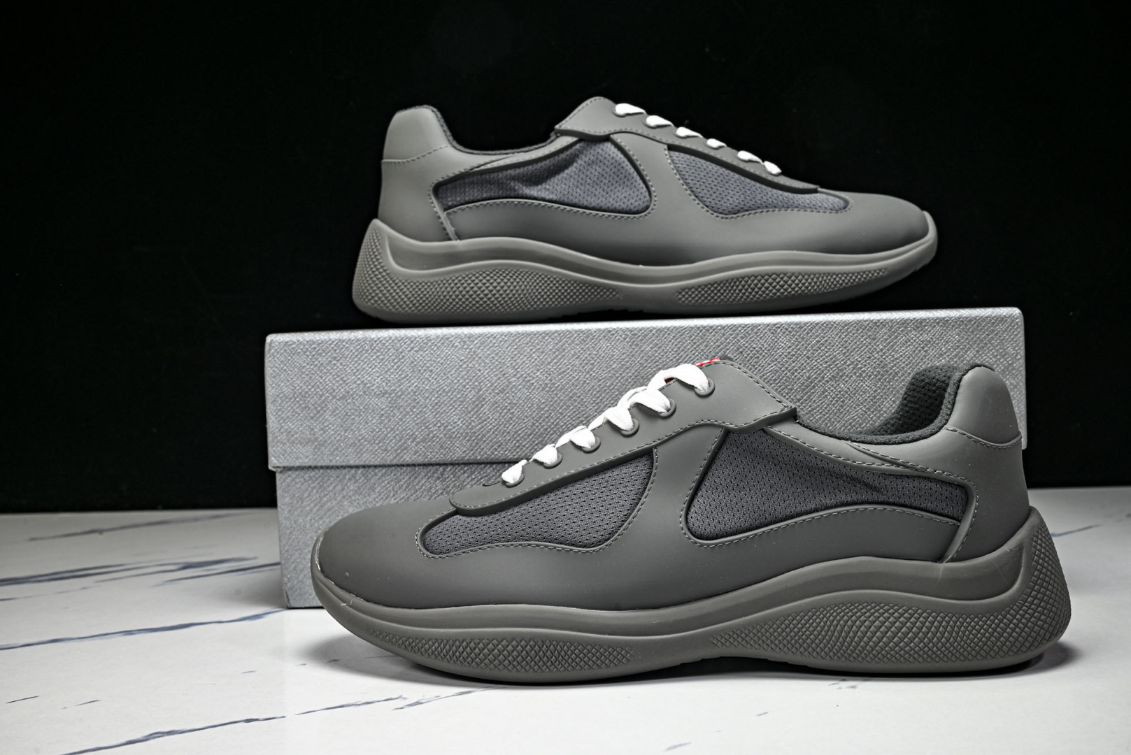 Prada 尺码35-46纯原版出品-Prada普拉达男女士America's Cup 运动鞋（2.5厘