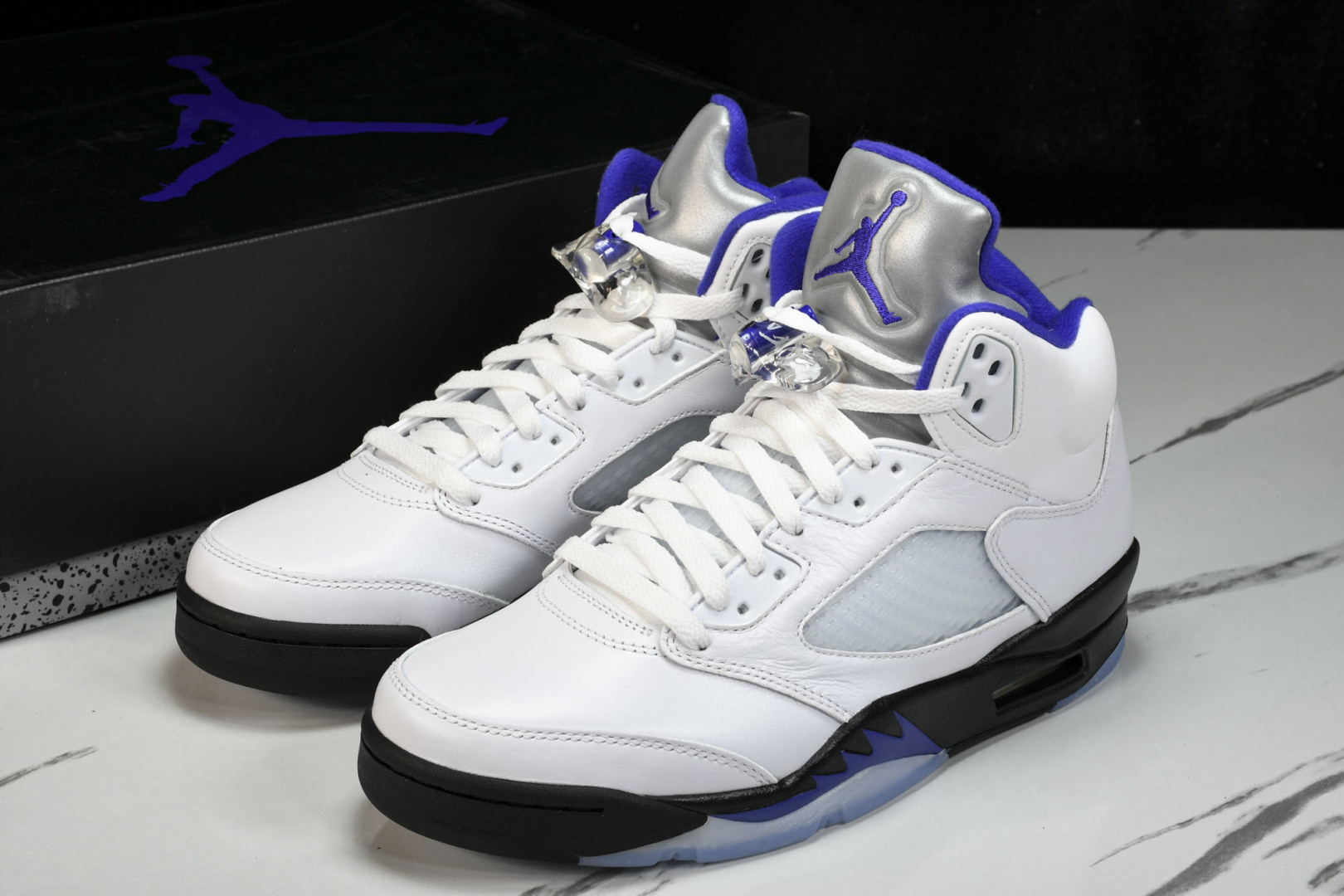 AJ5 尺码40.5-47.5纯原版出品-Air Jordan 5 Retro“Concord”康扣 白
