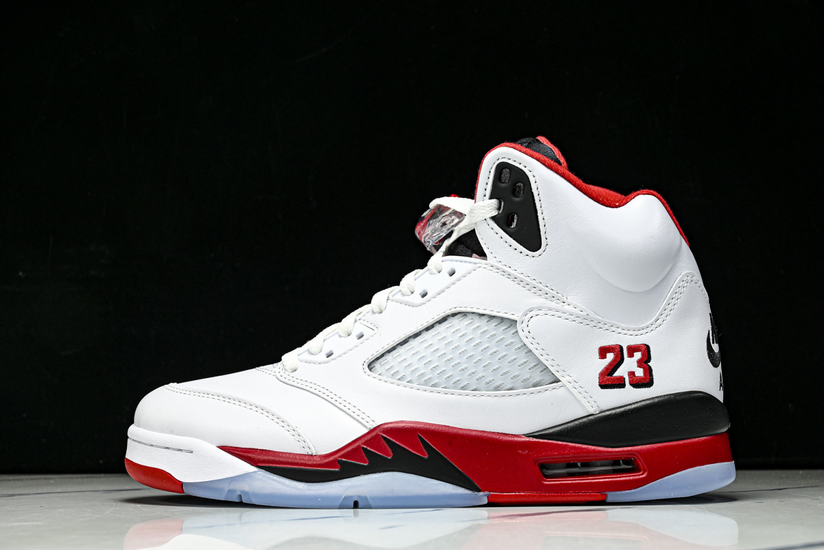 AJ5 尺码40.5-47.5纯原版出品-Air Jordan 5 Retro Fire Red Bla