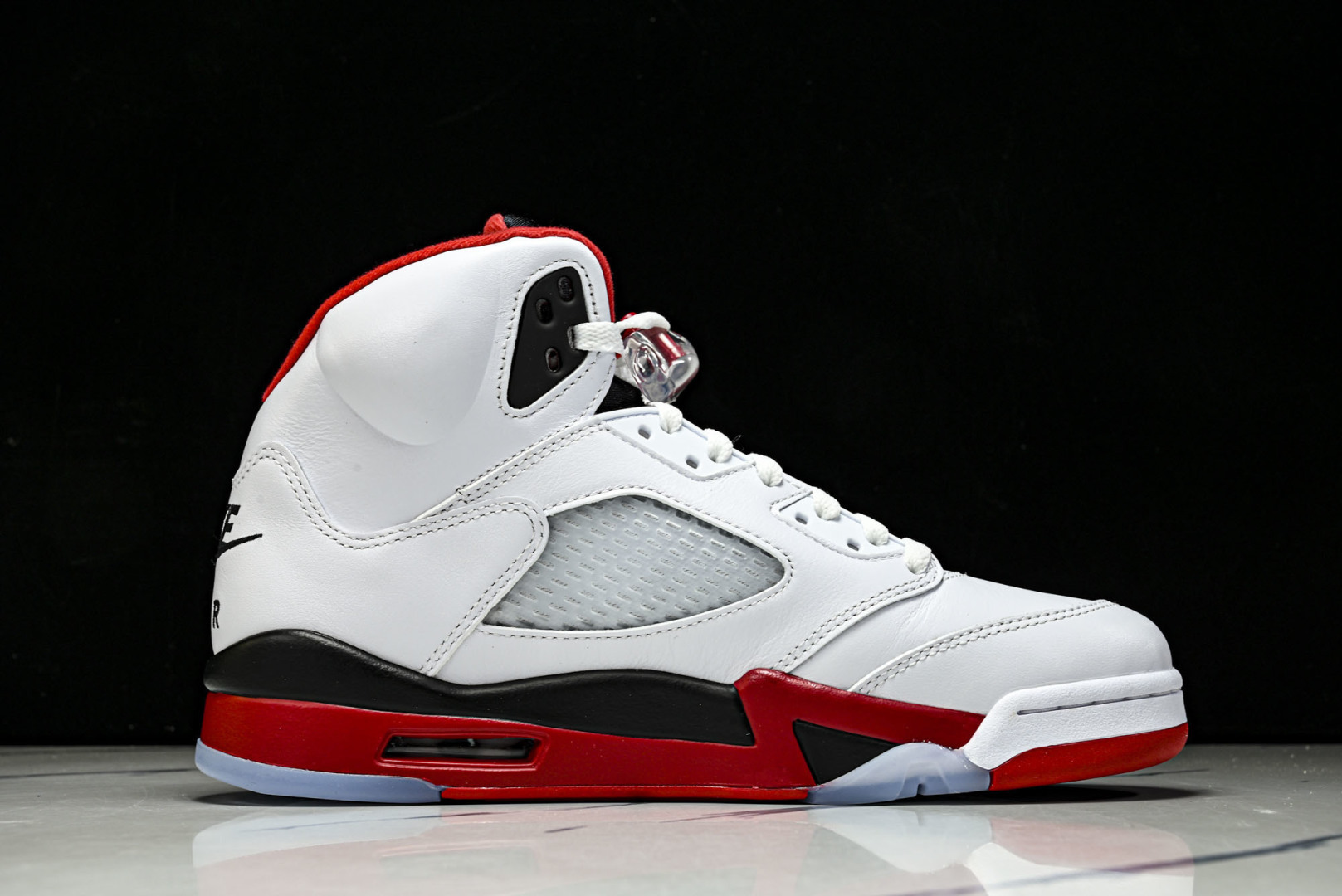 AJ5 尺码40.5-47.5纯原版出品-Air Jordan 5 Retro Fire Red Bla