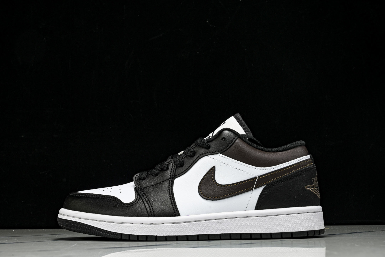 AJ1低帮 尺码40-46纯原版出品-Air Jordan 1 Low AJ1 乔1黑巧色 低帮文化休闲