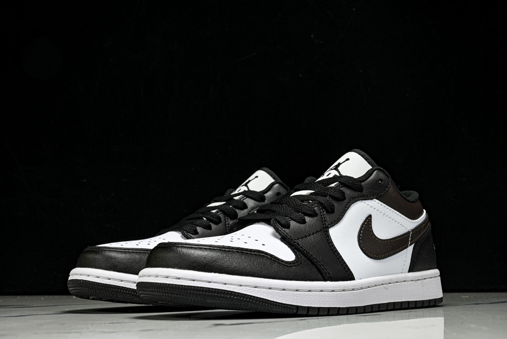 AJ1低帮 尺码40-46纯原版出品-Air Jordan 1 Low AJ1 乔1黑巧色 低帮文化休闲