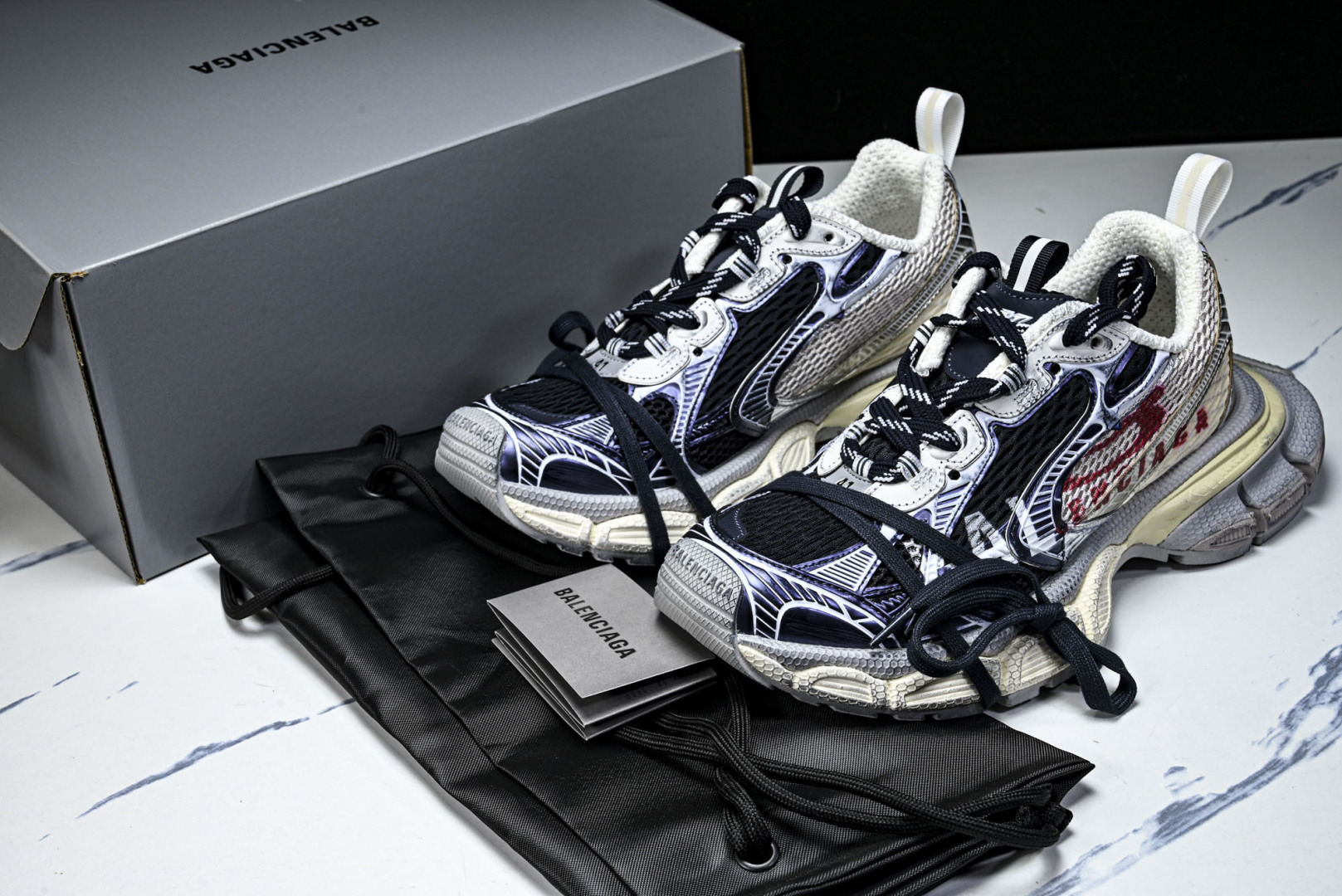 Balenciaga 3XL Split Logo 官方同步 巴黎世家 十代潮流跑鞋 W3XSG9161