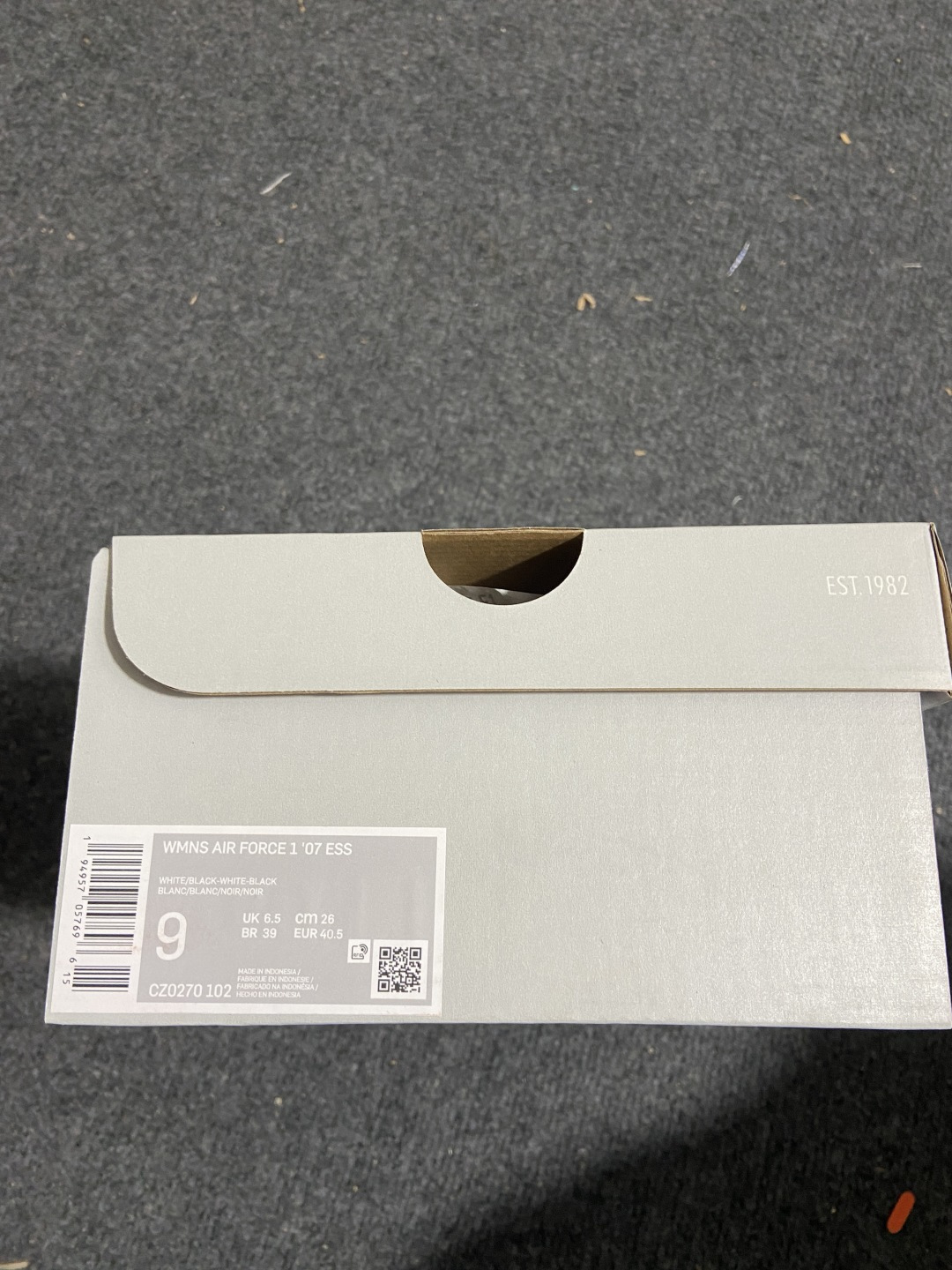 NK Air Force 1 Low '07 空军一号低帮经典板鞋 CZ0270-102 全鞋电脑针车 