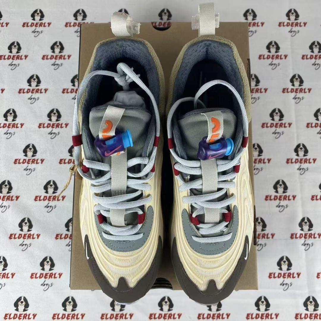 纯原 Travis Scott x NK Air Max 270 React TS 联名款半掌垫气缓震跑