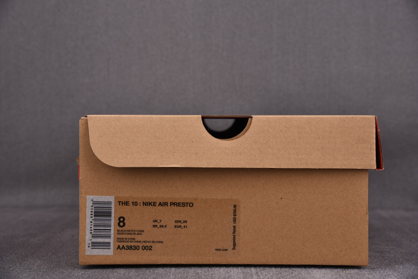 OFF 尺码:36-47.5纯原出品-OW x NK Air Presto 黑武士 内置气垫组合橡胶发泡