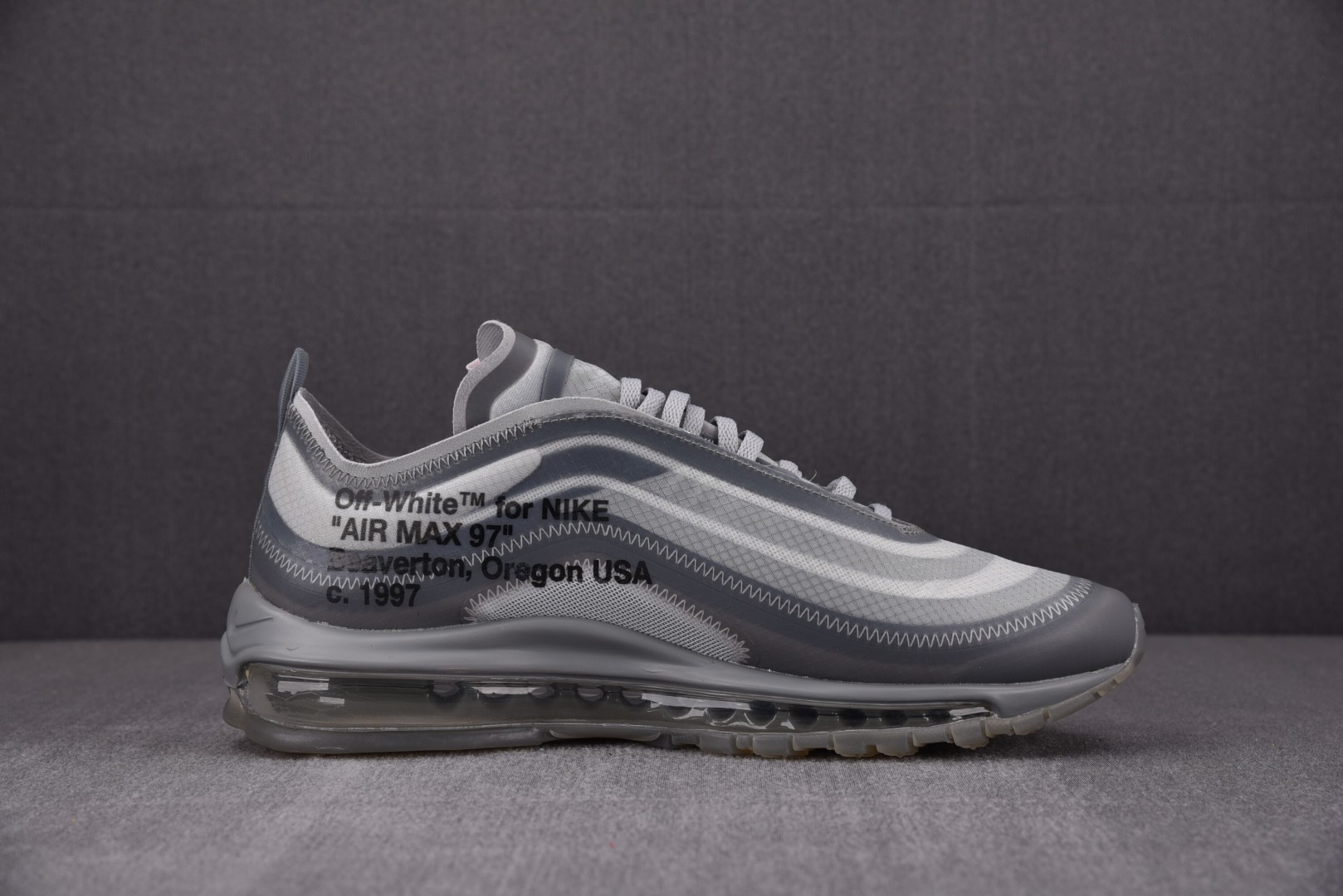 OFF-WHITE x Nike Air Max 97 The Ten AJ4585-101 灰色siz