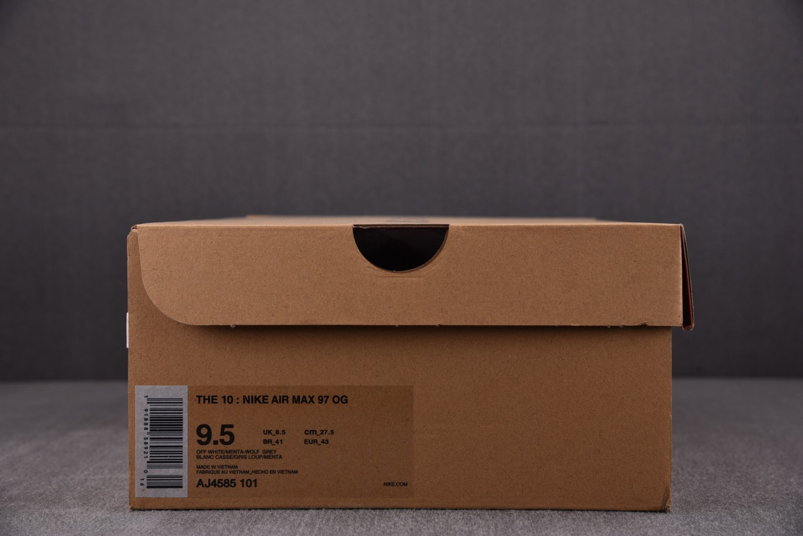 OFF-WHITE x Nike Air Max 97 The Ten AJ4585-101 灰色siz