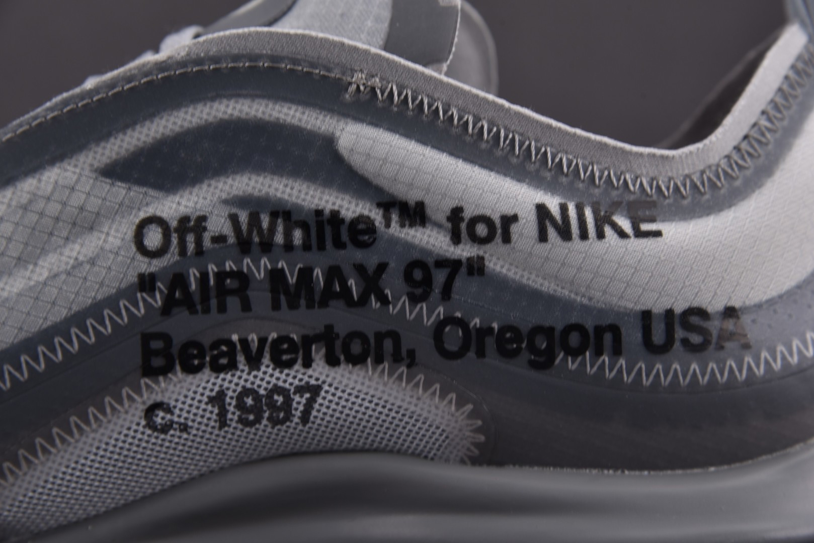 OFF-WHITE x Nike Air Max 97 The Ten AJ4585-101 灰色siz