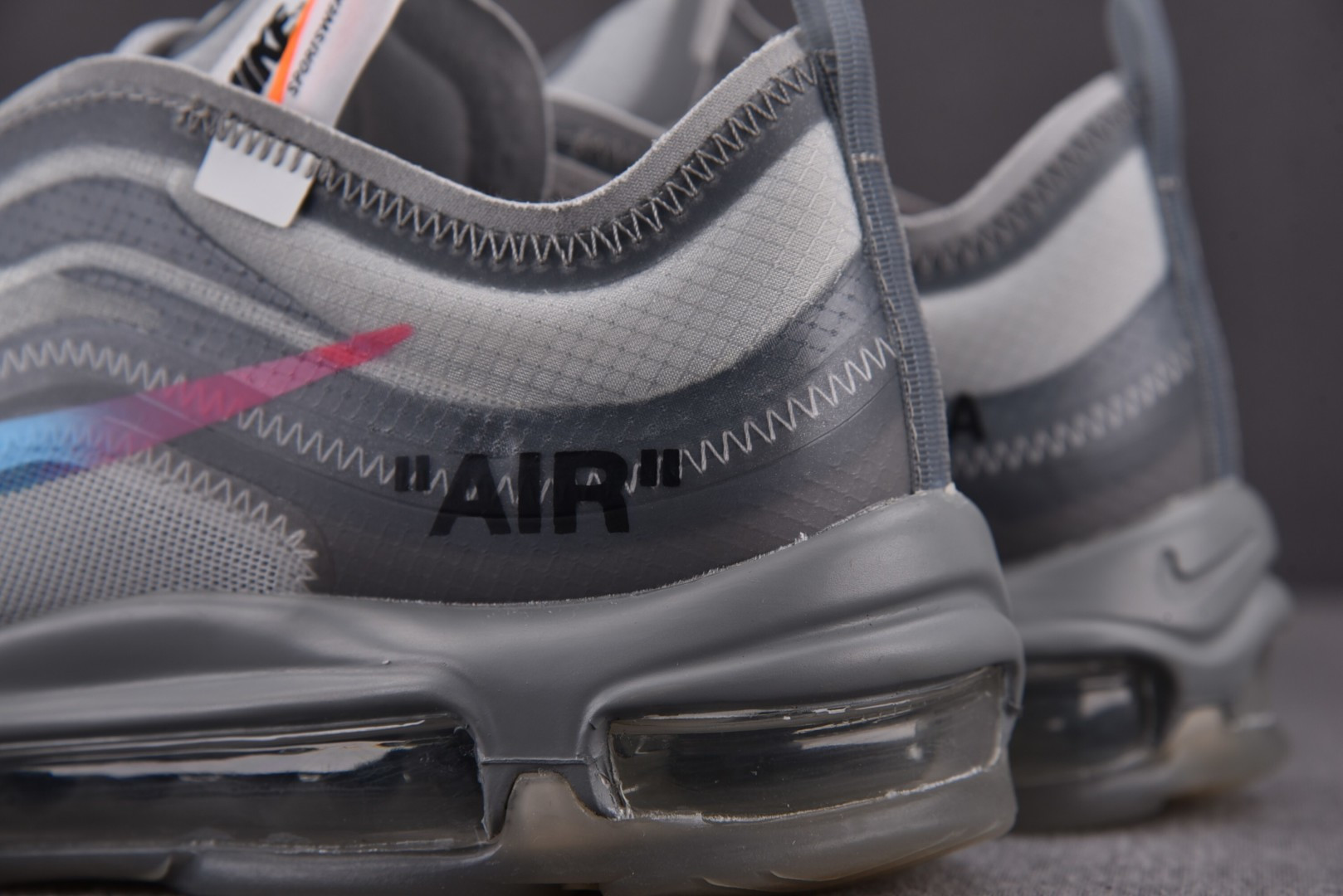 OFF-WHITE x Nike Air Max 97 The Ten AJ4585-101 灰色siz