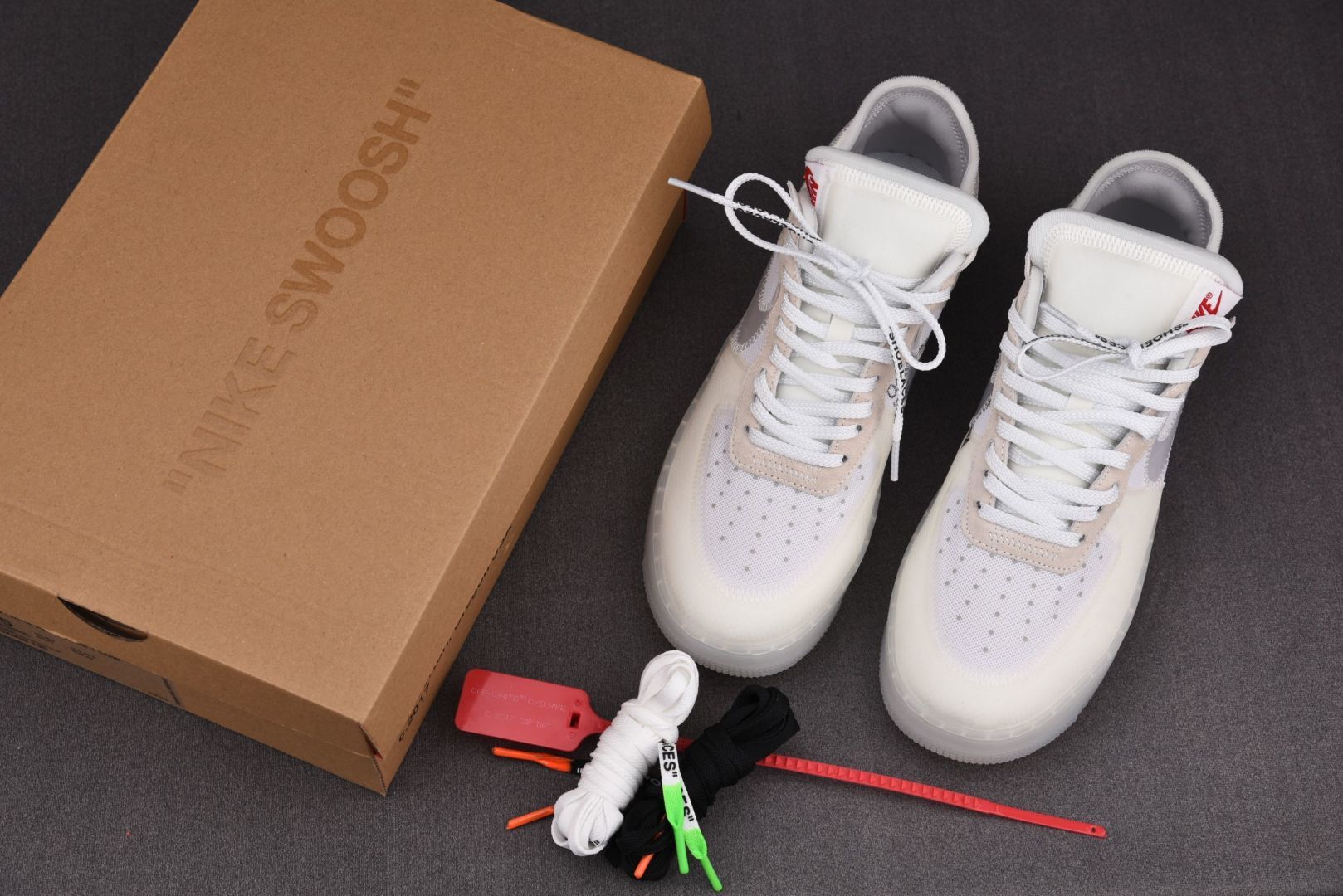 ow联名空军白色尺码：40-47.5纯原出品-OFF-WHITE x Air Force 1 AF1 O