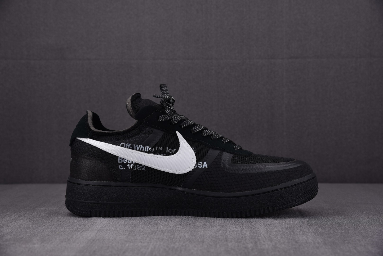 OFF 尺码:40-47.5纯原出品-Off-White x N Air Force 1 Black 2