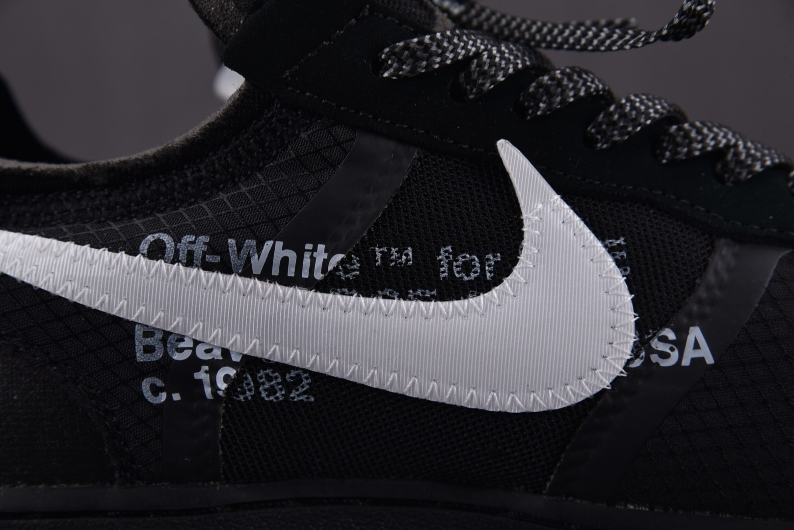 OFF 尺码:40-47.5纯原出品-Off-White x N Air Force 1 Black 2