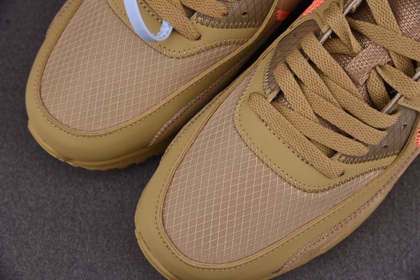 MAX90 尺码:36-47.5纯原出品-OW x NK Air Max 90 OW联名 沙漠黄 AA7